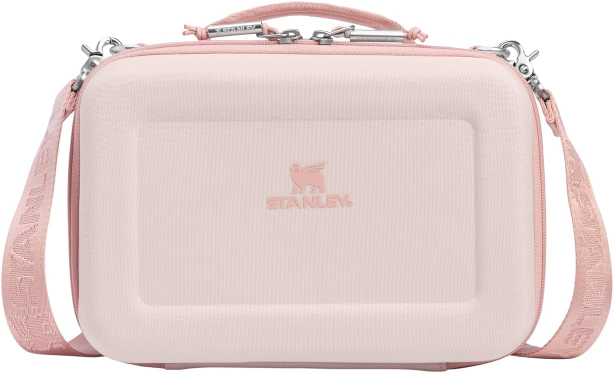 All Day Mini Lunch Box | 4.2-quart | EVA Insulated Lunch Bag | Crush Resistant | Adjustable Strap | BPA-Free | Rose Quartz
