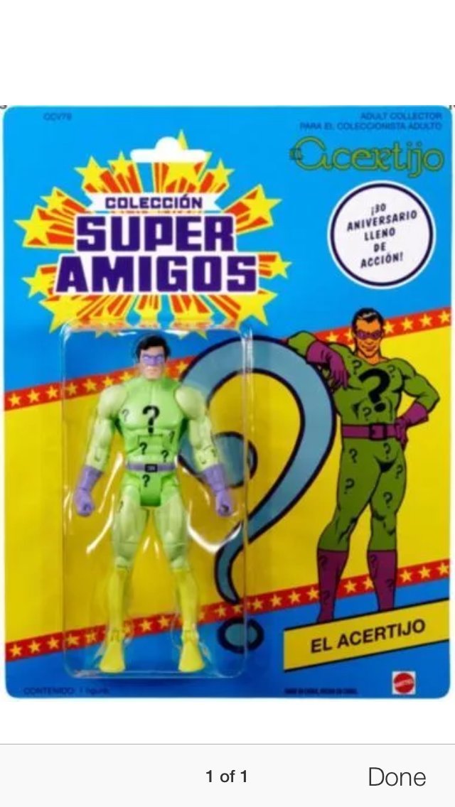 Action Figure Super Amigos Riddler – DC Super Powers Collezione 6 Pollici – Edizione Anniversario