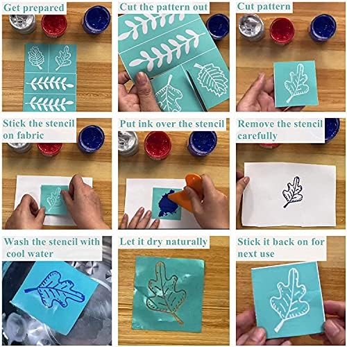 OLYCRAFT 2Pcs Self Adhesive Printing Stencil Gnome Valentine's Day Silk Screen Printing Stencil Christmas"Love" Reusable Mesh Stencils for DIY Home Decor T-Shirt Pillow Fabric Bags 22x28cm