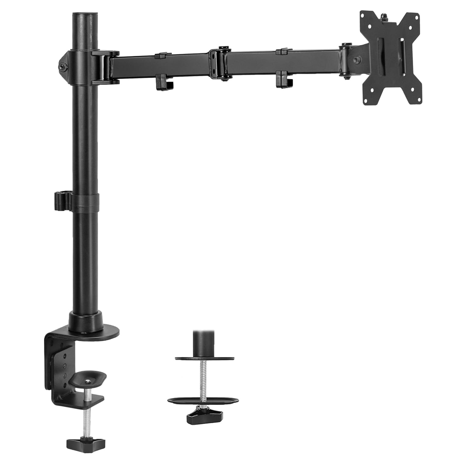 VIVO Single Large Monitor Arm Desk Mount Holds Screens up to 45 inch Ultrawide Fully Adjustable Stand with