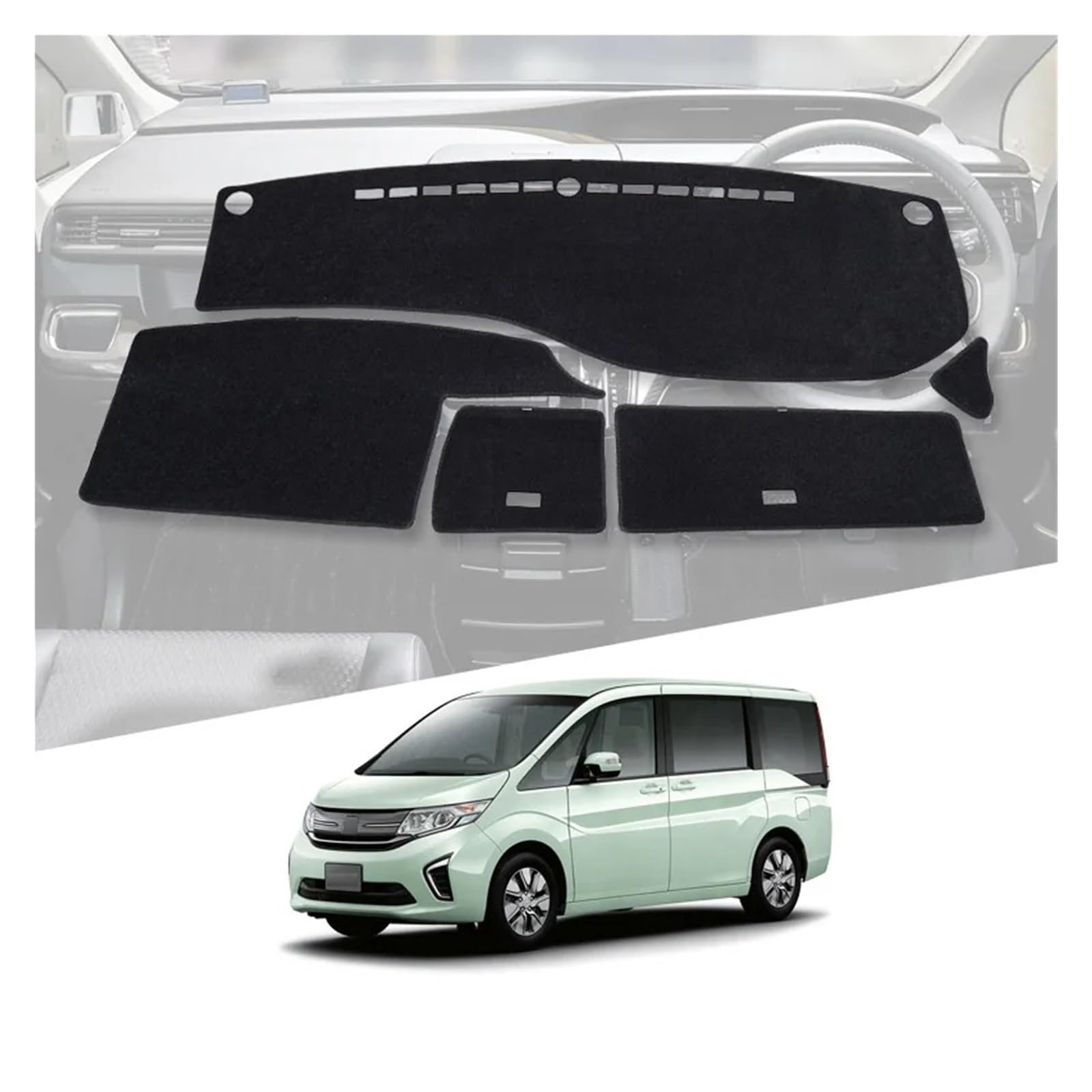 Armaturenbrett-Abdeckmatte Für StepWgn G5 Auto Armaturenbrettmatte Zubehör Sonnenschutz Schutzpolster Dashboard rutschfeste Mat