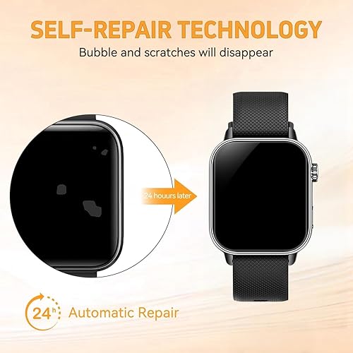 Screen Protector Designed for MFVLP Smart Watch 1.85”, Soft HD Clear TPU Film For LC210 Smartwatch