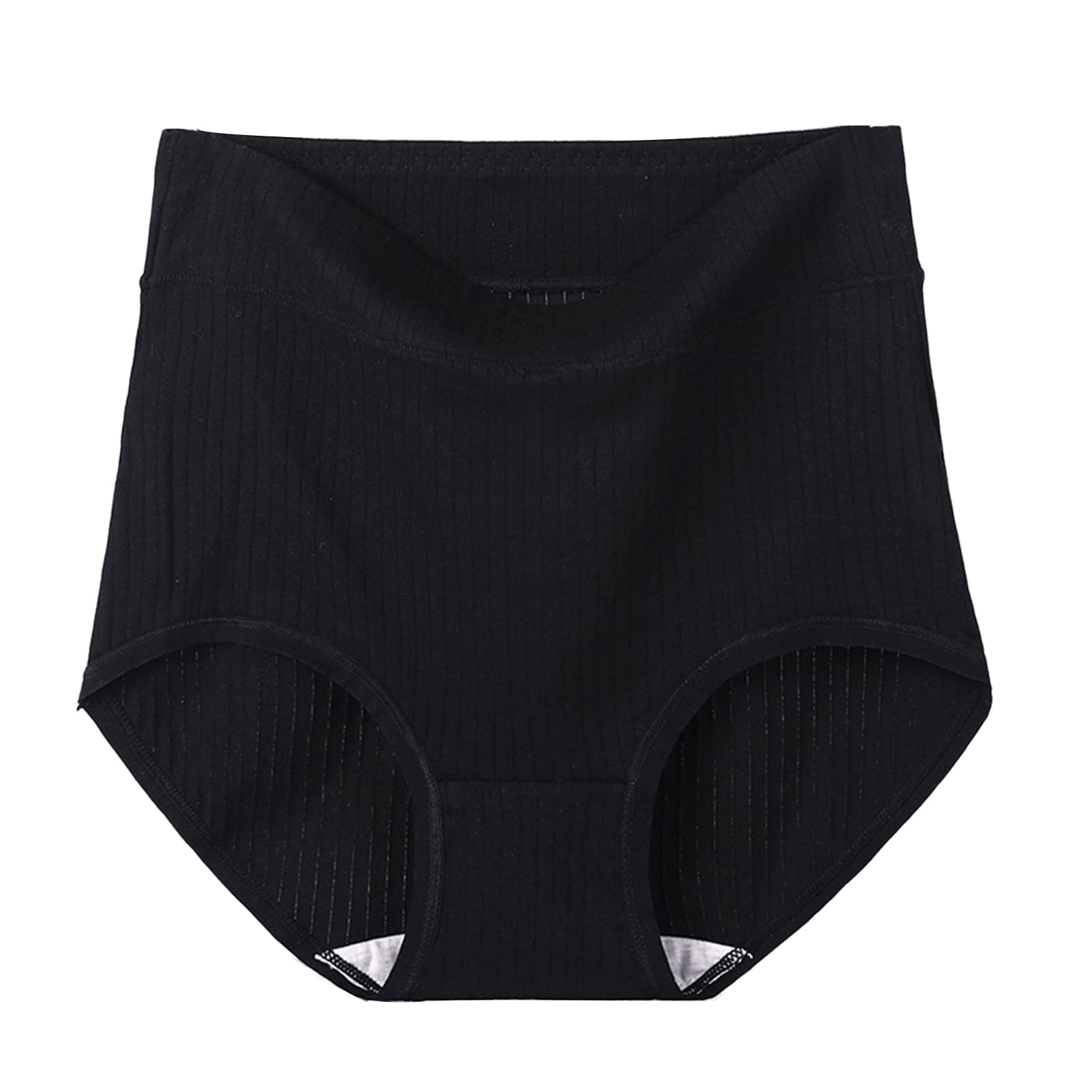 Yirtree Large Size Women's Thong Waist Full Cover High Waist Cotton Women Briefs for Home Bedroom Sport Underwear