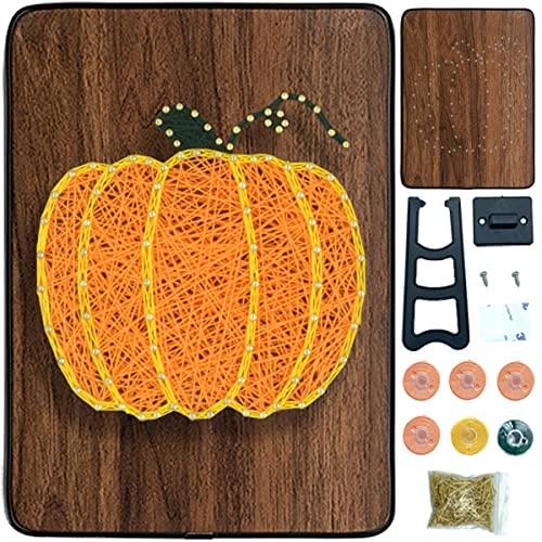 Image of BAZIMA DIY String Art Kit for Beginner,Unique Gift, DIY Pumpkin Craft Kit,Craft Kit for Holidays