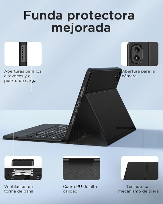 EasyAcc Keyboard Case for Xiaomi Redmi Pad 2 Pro 12.1 Inch 2025