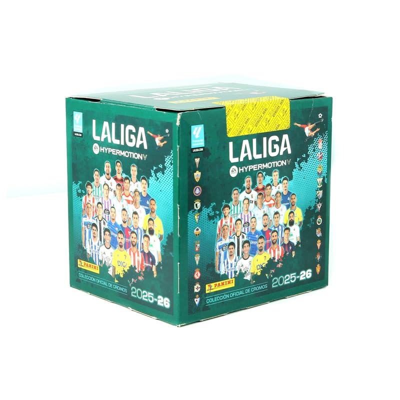 Cromos LaLiga Hypermotion 25/26 – Caja 50 Sobres de la Colección Oficial, Perfecta para Coleccionistas y Fans del Fútbol