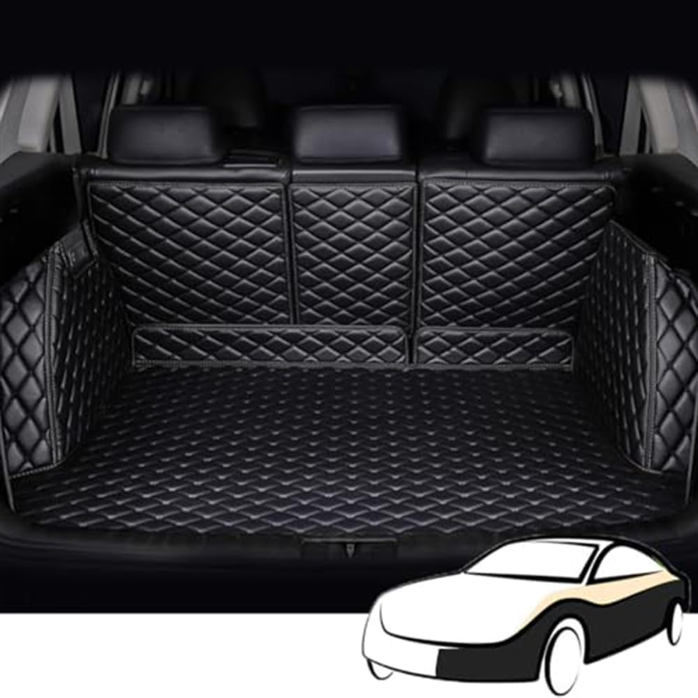 JGQFB Car Full Coverage Boot Liner for Mercedes Benz W177 A160 A180 A200 A220 A260 A250, Anti-Scratch Non-Slip Durable Leather Car Boot Liner Mat Accessories,D/Blackstyle
