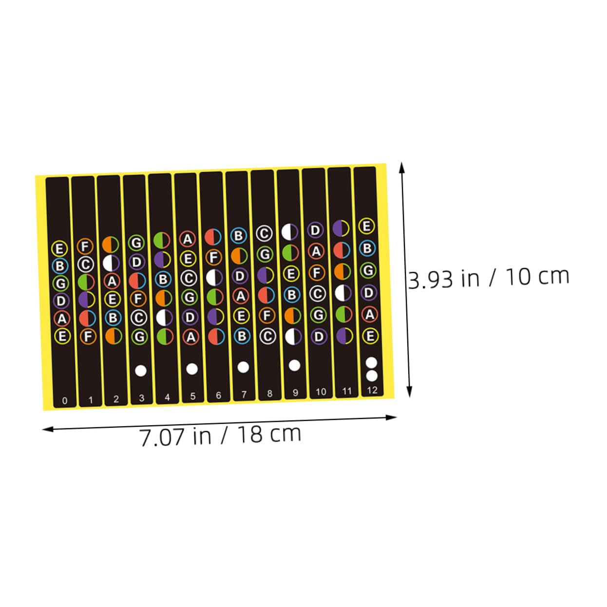 TOYANDONA 30fogli Adesivi Per Tastiera Chitarra Di Autoadesivi Per Note Musicali Decalcomanie Per Chitarra Acustica Ed Elettrica Per Principianti e Studenti Di Musica