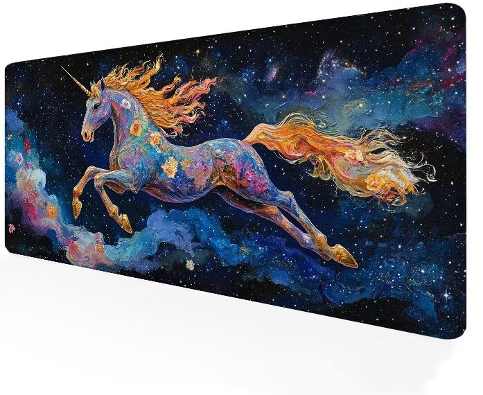 Tapis de Souris Gamer XXL Grand Tapis Épais Anti-Glisse pour Éviter le Manque d'Espace