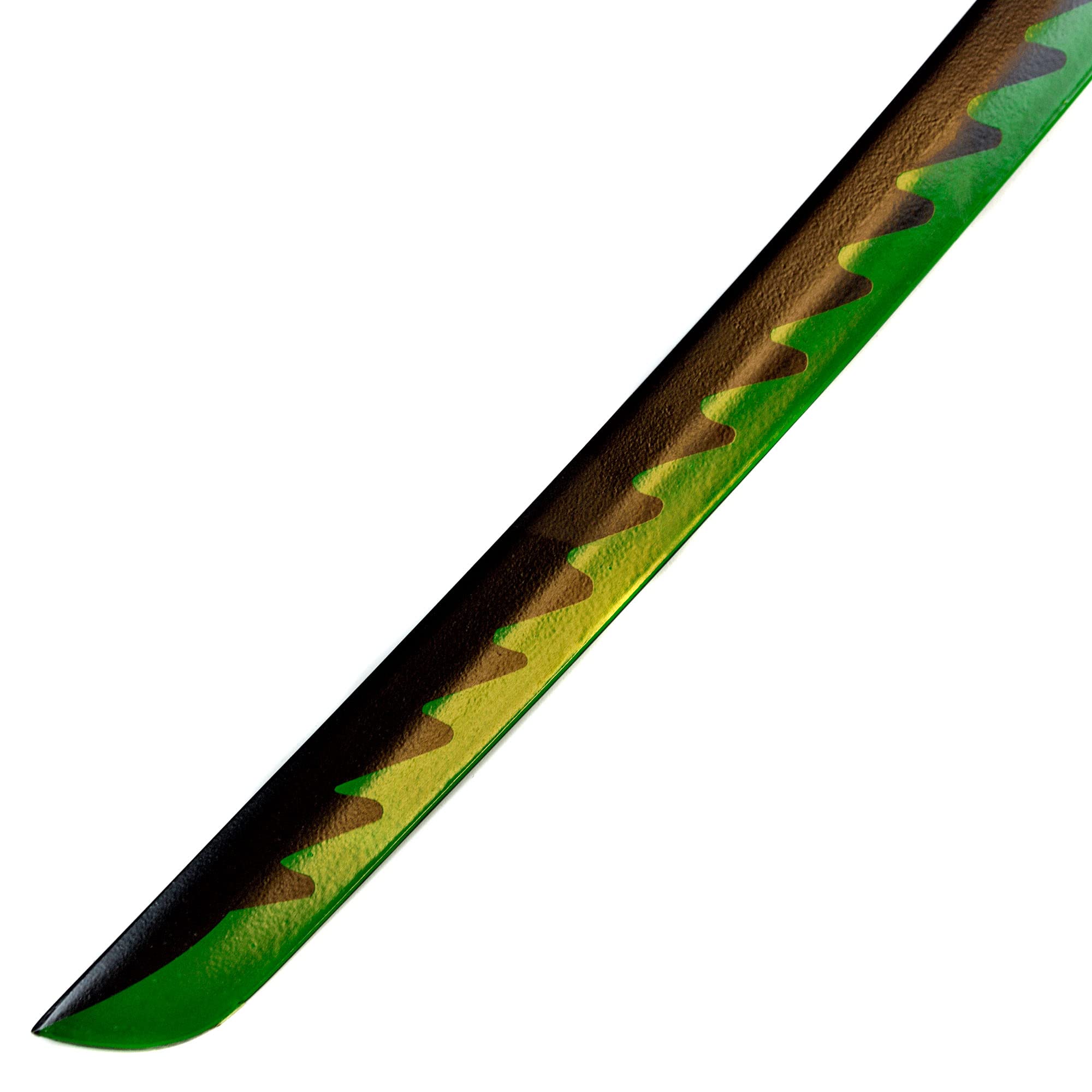 Demon Slayer Kimetsu no Yaiba Shinazugawa Sanemi Nichirin Schwert - Handgeschmiedetes Carbon Stahl Katana mit Scheide 103cm für Cosplay