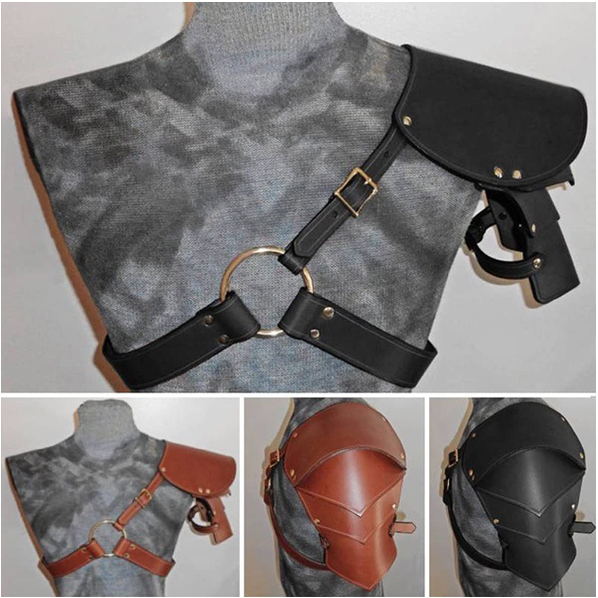 Steampunk™ Schouderholster | Retro Leren Veelzijdige Opbergholster