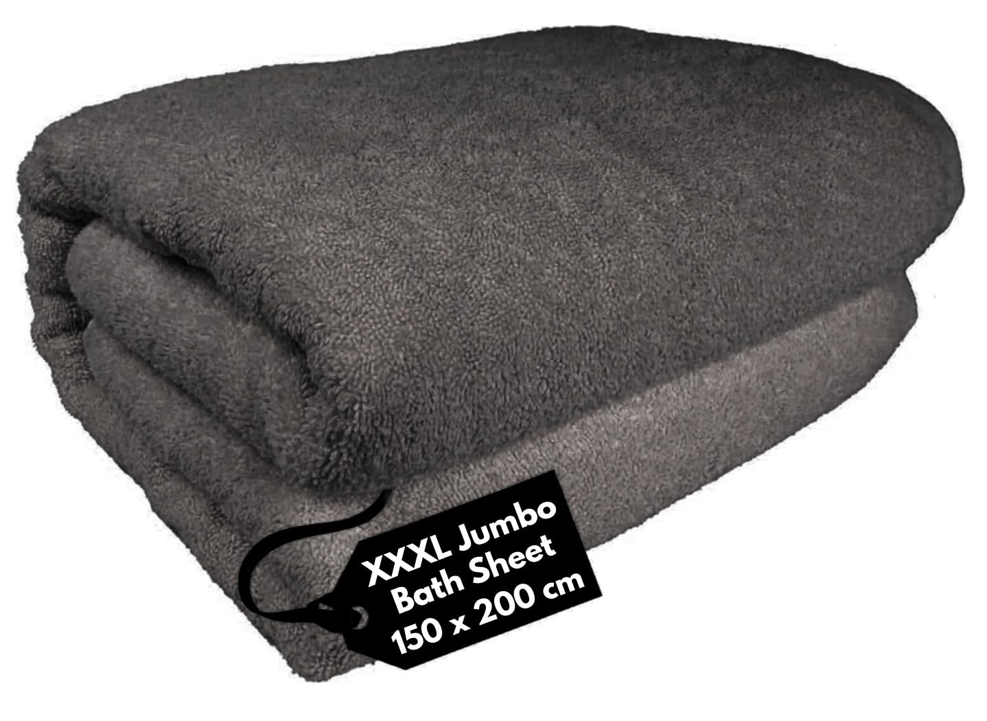 EDB Super Jumbo XXXL Luxury Bath Sheet Huge Massive 150 x 200 cm, Ultra Soft 100% Egyptian Cotton