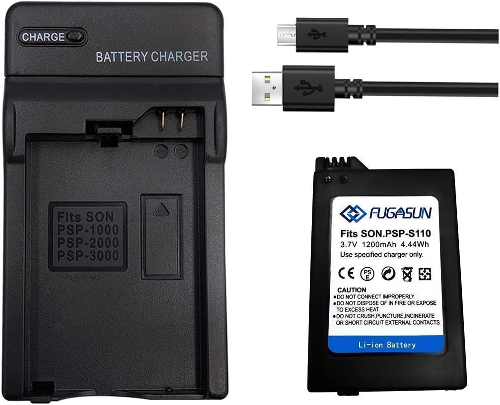 3 Piles PCS - Batterie De Remplacement 2400mAh Pour Sony PSP 2000 3000