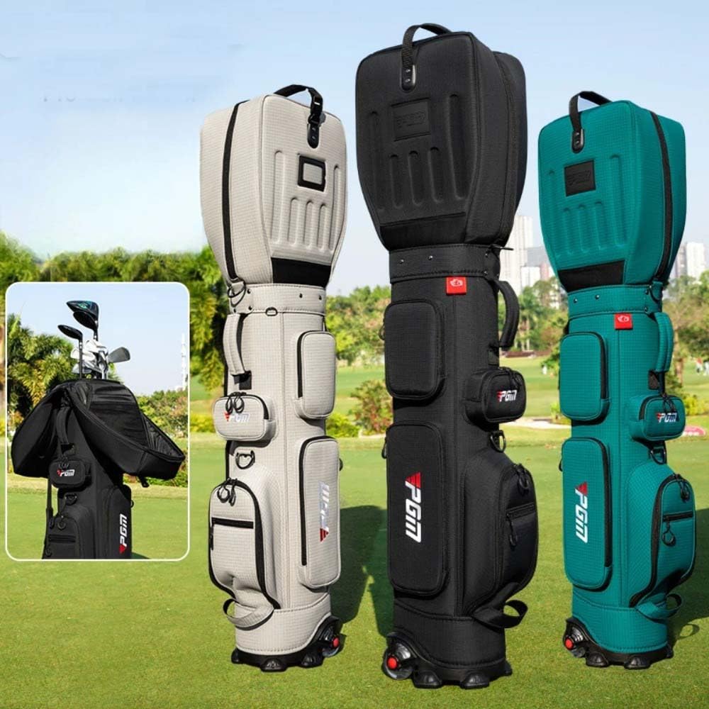 Torba lotnicza golfowa 3D twarda torba wodoodporna czapka pasek koło pasowe torba podróżna dla mężczyzn kobiet może pomieścić 14 szt. kijów golfowych torby sportowe