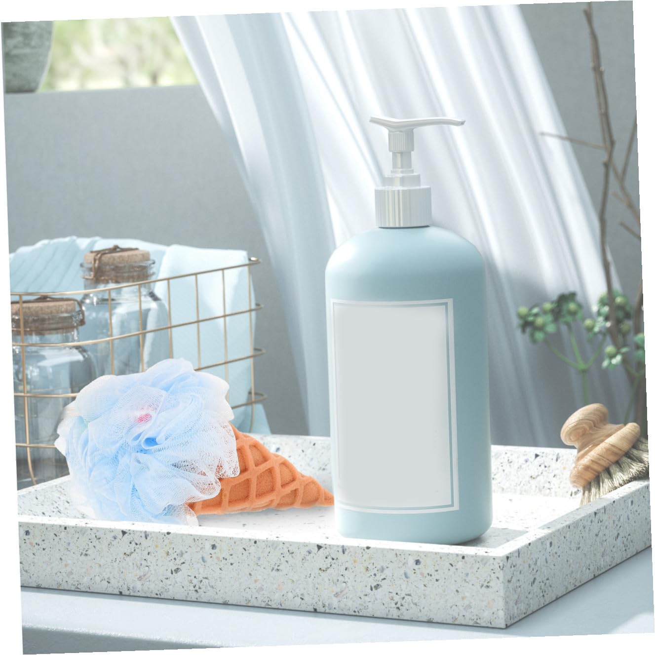 3 Set Di Spugne Da Bagno Per Bambini Luffa Scrubber Per Il Corpo Per Unesfoliazione Delicata 3 Pezzi*3