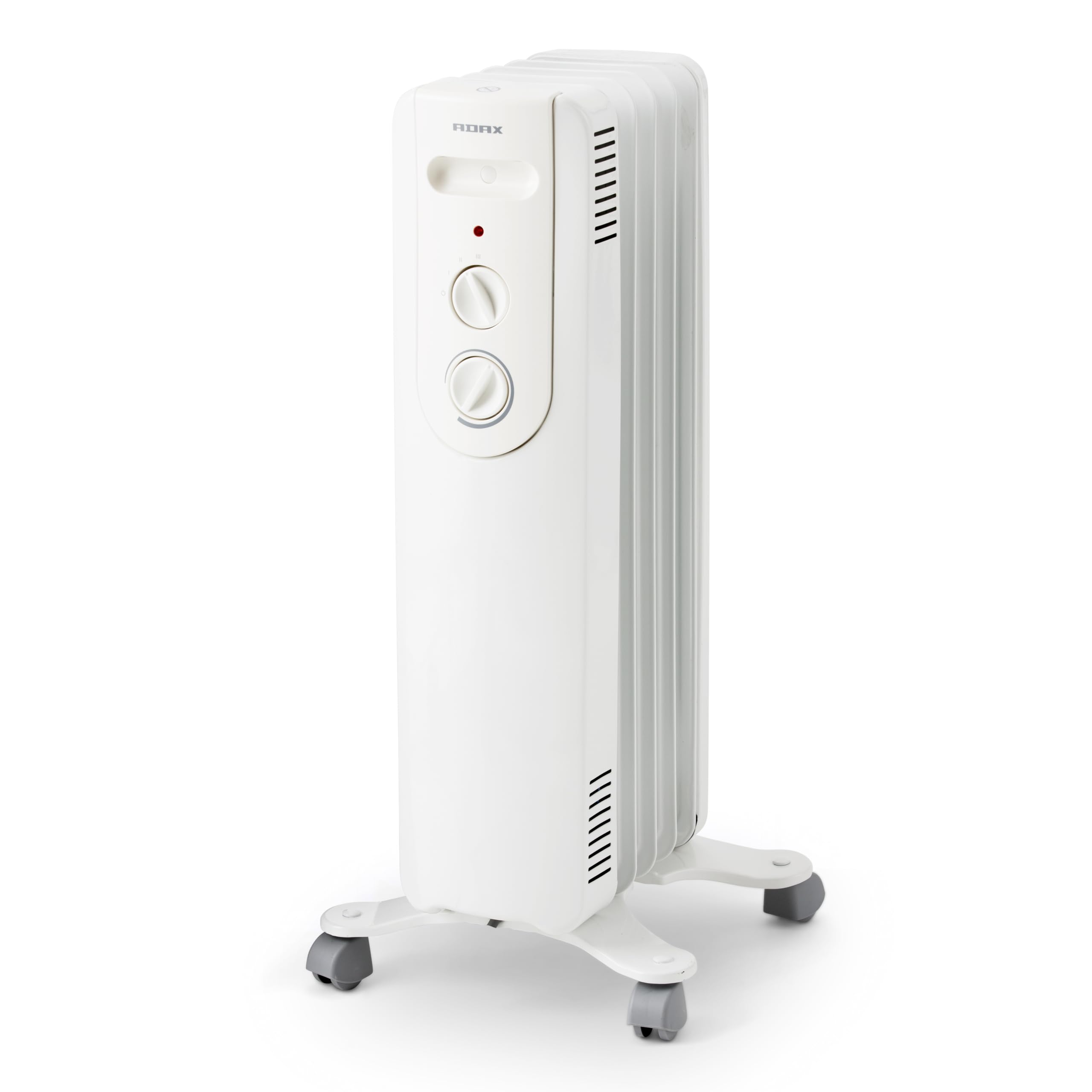 Adax NOVA 10 – Radiador de Aceite 1000W de Bajo Consumo con Termostato | Calefactor Eléctrico Silencioso con Protección Vuelco, Ruedas y 2 Años de Garantía | Radiador Eléctrico de Alta Eficiencia