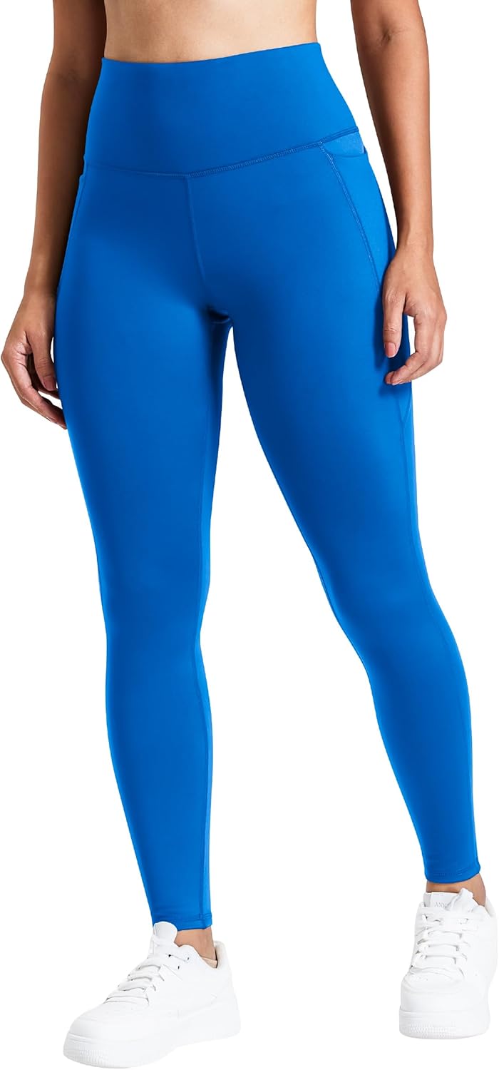 AVGO Fleece Lined Leggings Women Thermal Warm Workout Tights Winter High Waisted Tummy Control Yoga Pants with Pockets - Image 3