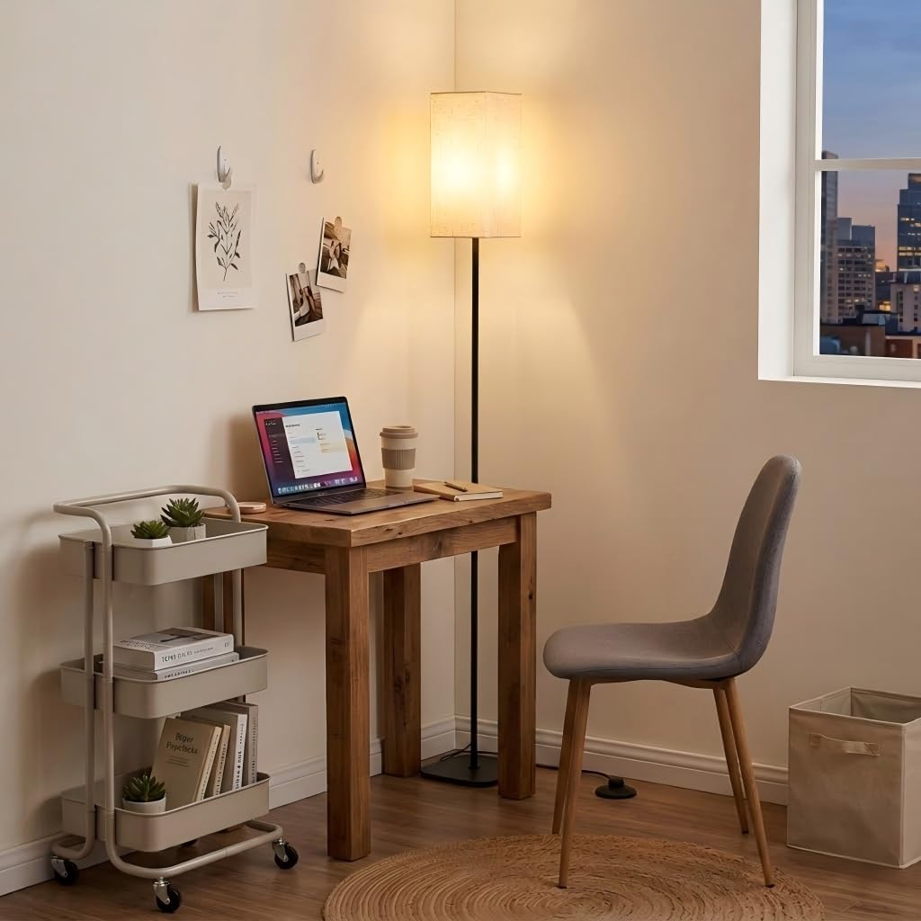 IPARTS EXPERT Lámpara de pie LED estilo moderno-retro para sala de estar | moderne et minmaliste de 67po de hauteur. Idéal pour la chambre, le bureau ou le coin lecture des enfant
