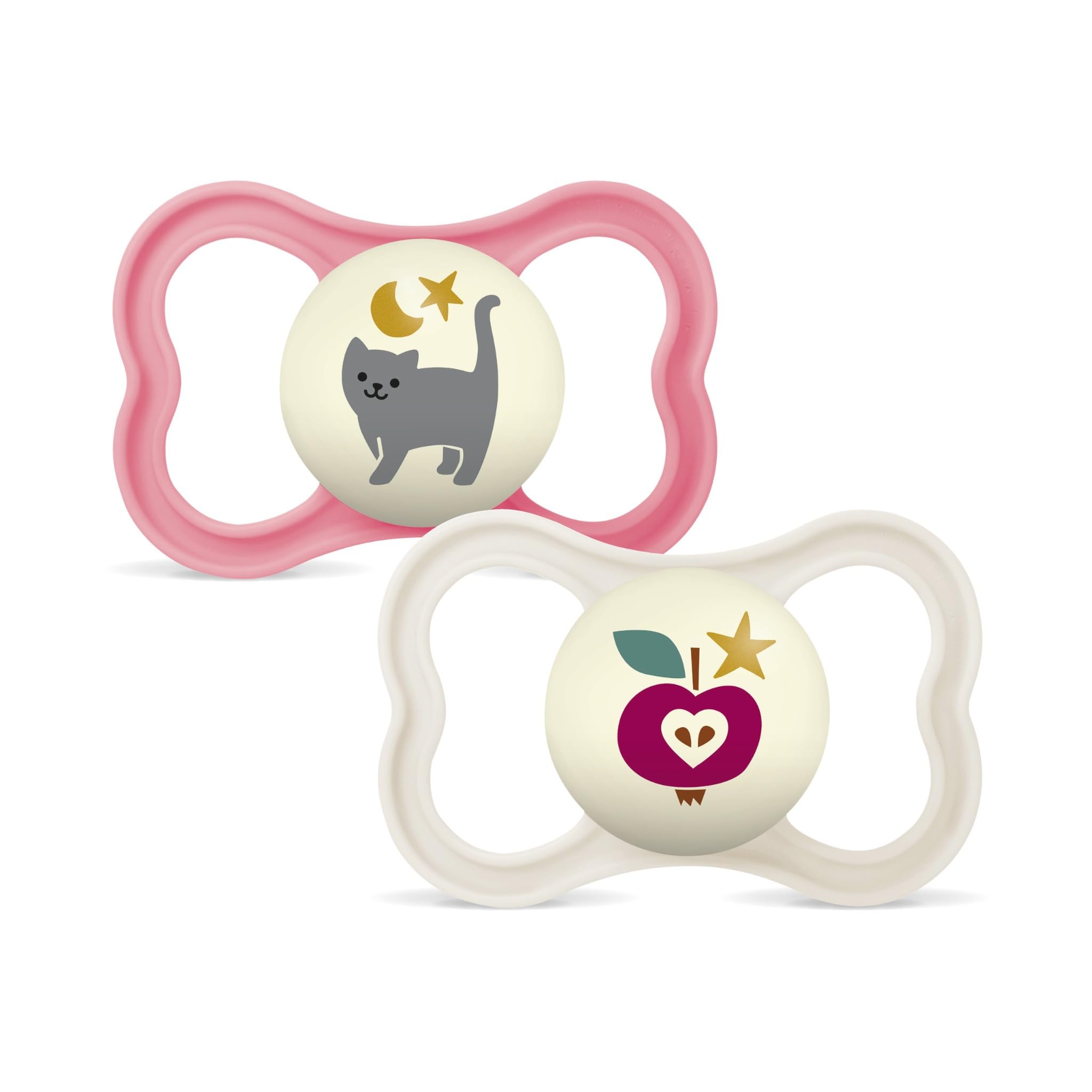 Mam S284 Schnuller Supreme Night, 6+, Silikon, Pink, 2 Stück