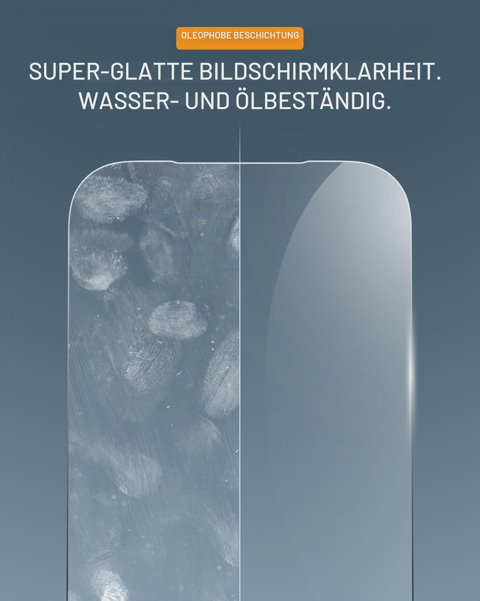 Mous Keramik-Displayschutzfolie kompatibel mit iPhone 17 Pro, Gehärtetes Glas, Bruchsicher