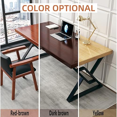 Miniatura 3 de Escritorio de madera maciza para computadora de oficina en casa escritorio de PC de pino natural escritorio de escritorio escritorio de juegos