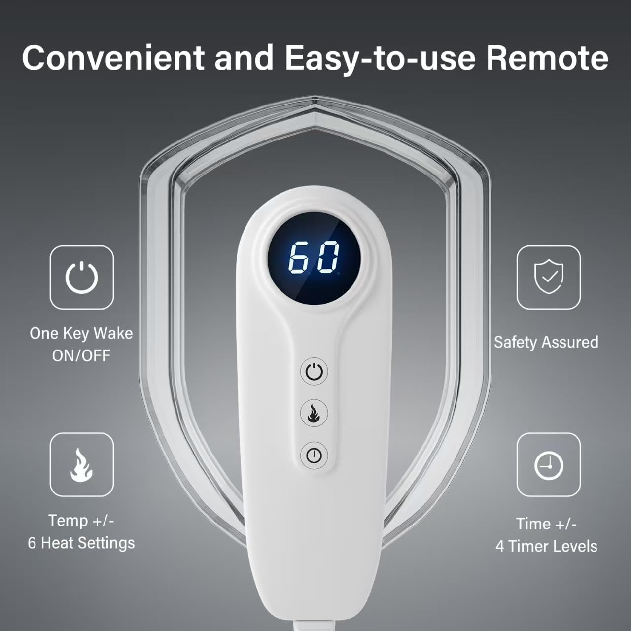 XXXL Heating Pad for Back & Women, Electric Large Heating Pads for Period Cramps Shoulder Neck Legs Pain Relief, 17"x33" King Size Heat Pad, Auto Off, Birthday Mother’s Day Gifts for Mom Dad Women Men - Image 3