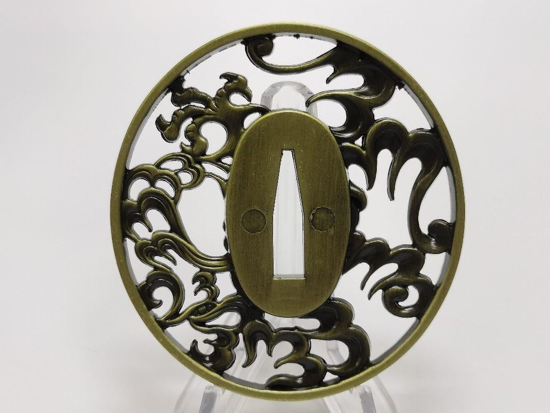 Amazon.co.jp: KK73 日本刀装具 刀鍔 合金製 現代品 つば ツバ 刀剣