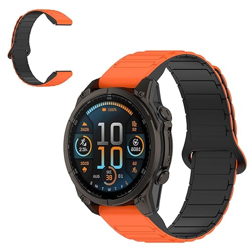 KONXISA 26mm quick-release oh Garmin Quatix8 51mm / Fenix 8 51MM/7X/7X Pro / Epix Pro 51mm / instinct 3 50mm/2x / Enduro3 Ή 