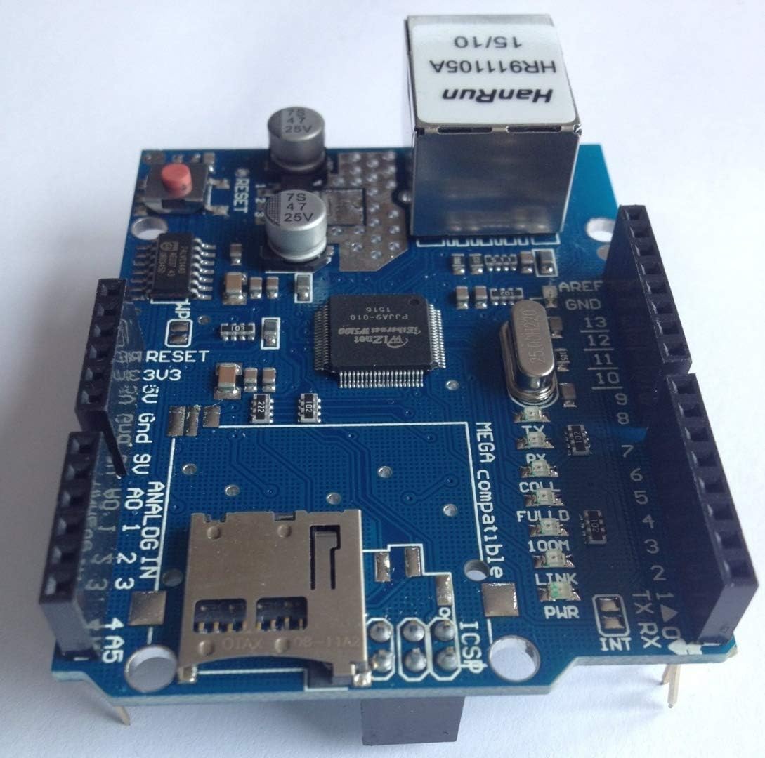 MTS1EU (1) W5100 Ethernet Shield Arduino Compatible Devices to Connect to the Internet