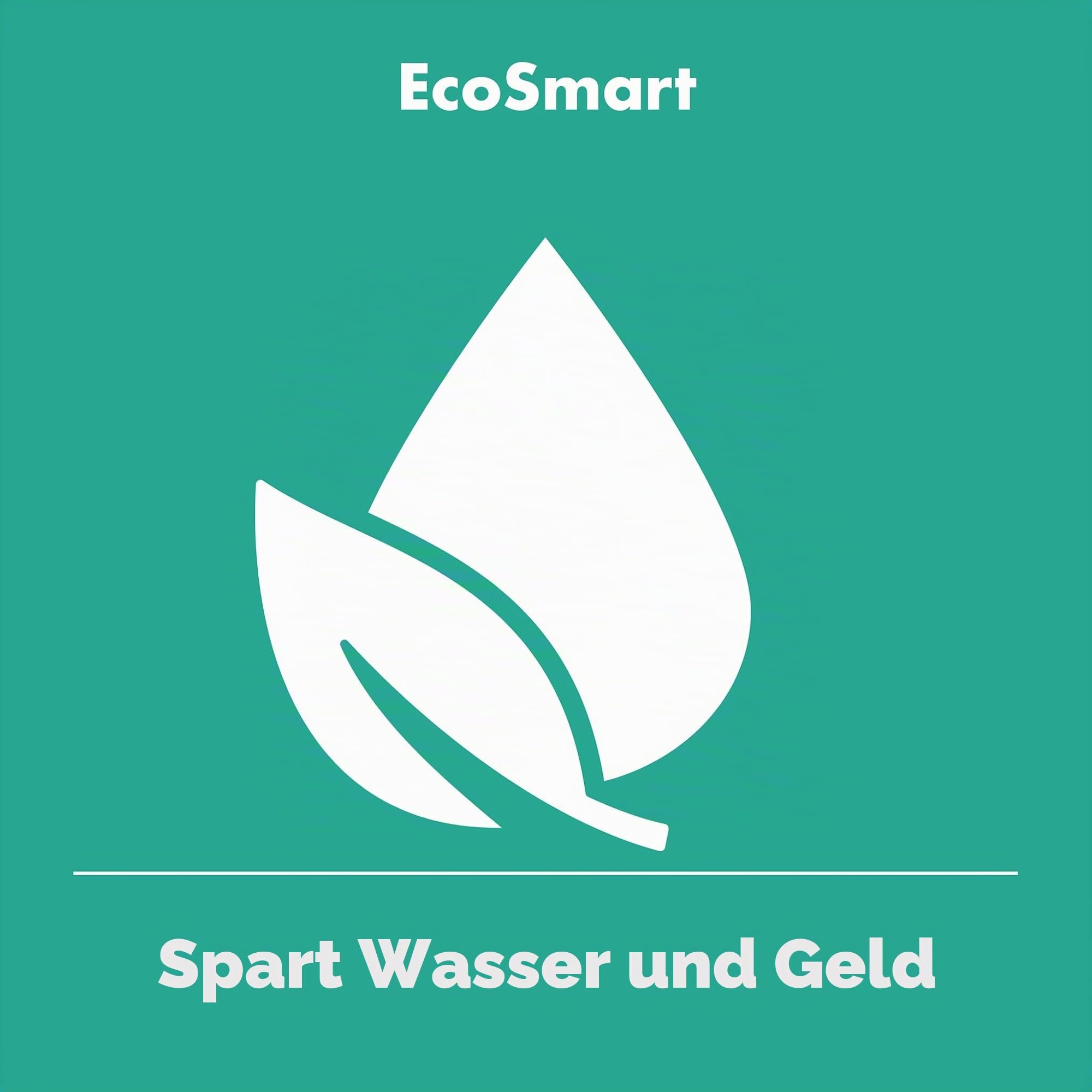 hansgrohe Vernis Shape - Waschtischarmatur mit Zugstangen-Ablauf, Wasserhahn Bad mit Auslauf Höhe 95 mm, Mischbatterie Waschbecken wassersparend (EcoSmart), Chrom, 71561000