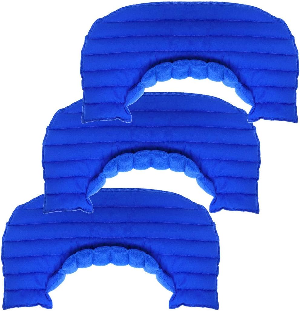 My Heating Pad Microwavable Neck and Shoulder Wrap Plus - Neck Wrap, Shoulder Relaxer, Portable, Large - 3 Pack Blue - Lavender Scent