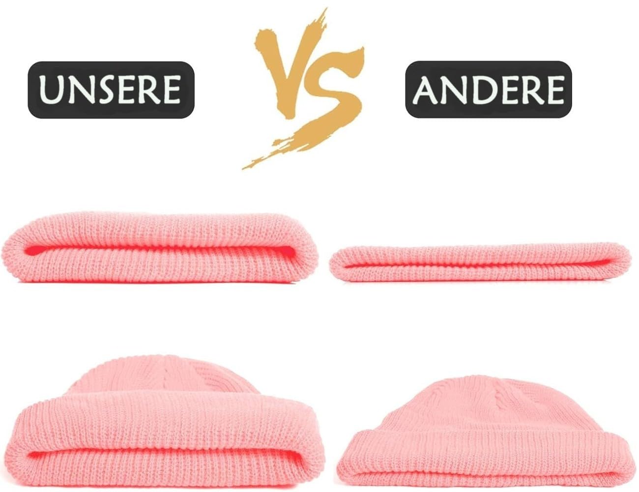 Hatstar Warme Damen Beanie Mütze | Herren Grobstrick Wintermütze | Wollmütze Strickmütze | Unisex für Damen und Herren | Weich und Dick