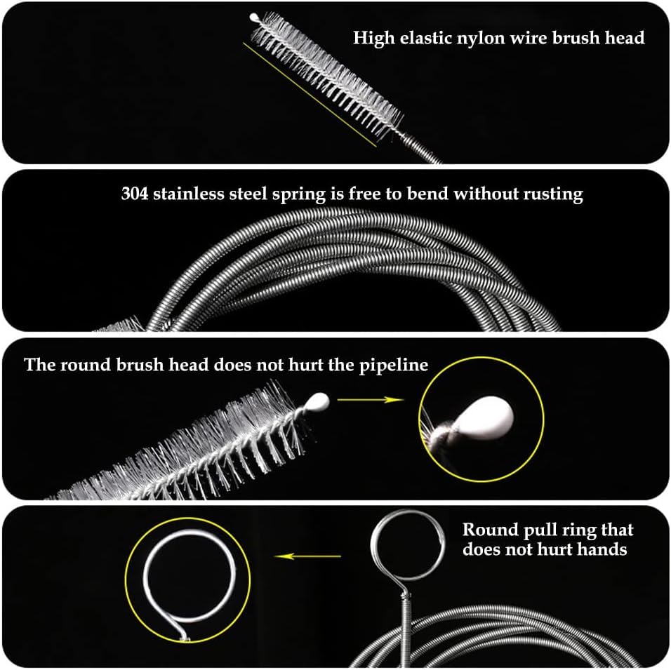 Kit Pulizia Per Frigorifero - 5 Pezzi, Con Spazzola, Paletta E Iniettore, Per Fori Di Scarico - Foto 6