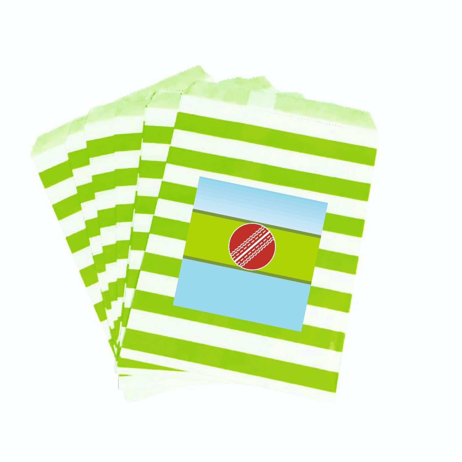 PRETTY UR PARTY Cricket Candy Bag, Paper Treat Bags, Goodie Bags, Biodegradable Snack Sacks, Cricket match Party Favor Gift Bag for Birthday, Wedding, Baby Shower, 5 x 7 inches – 10 pcs (B097BCY5S2) Amazon Price History, Amazon Price Tracker