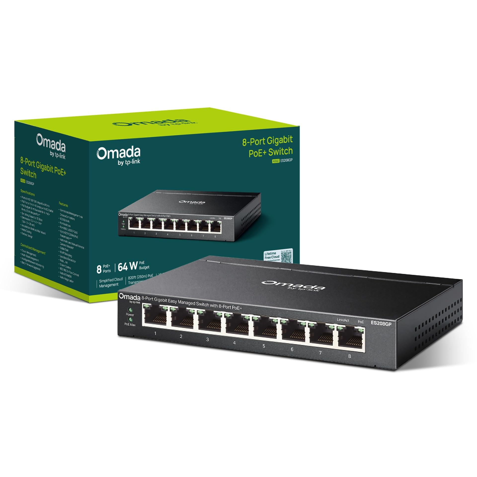 Amazon.com: TP-Link ES208G 8 Port Gigabit Network Switch, Omada
