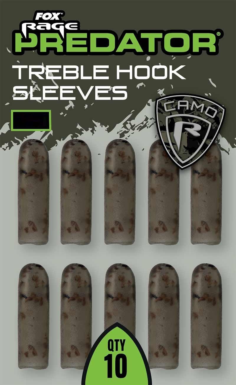 Fox Rage Predator Camo Treble Hook Sleeves: Medium