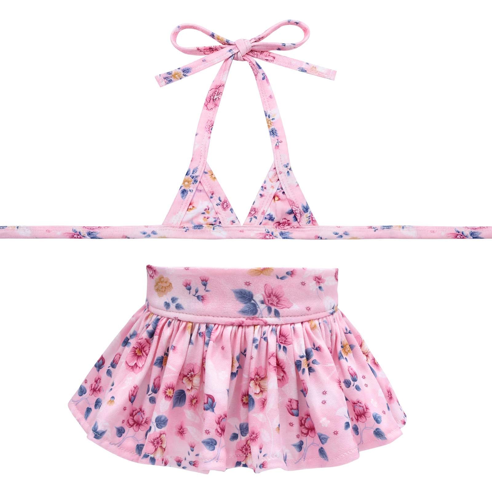 CuteBone Dog Bikini Dress, Stylish Swimsuit Costume for Small Dogs, Comfortable &amp; Adjustable Puppy Bathing Suit, Soft Outfit Pet Apparel for Beach, Pool and Summer Fun DB41M
