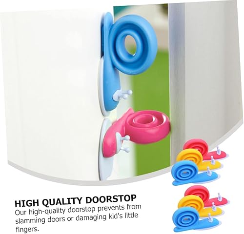 Miniatura 7 de 6 piezas de clip decorativo para puerta, protector de dedo de caracol, tapón de puerta de caracol, tapón decorativo para puerta de cuarto de bebé,