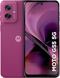 Smartphone Motorola Moto g55 5G - 256GB 16GB (8GB RAM+8GB Ram Boost) e Camera 50MP com AI NFC Tela 6.5' com Superbrilho - Rosa