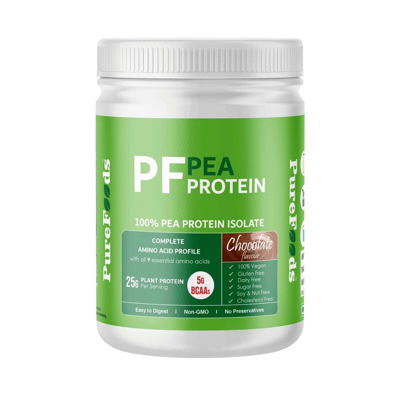 PureFoods PF Pea Protein Powder,100 Pea Protein Isolate,Gluten Free