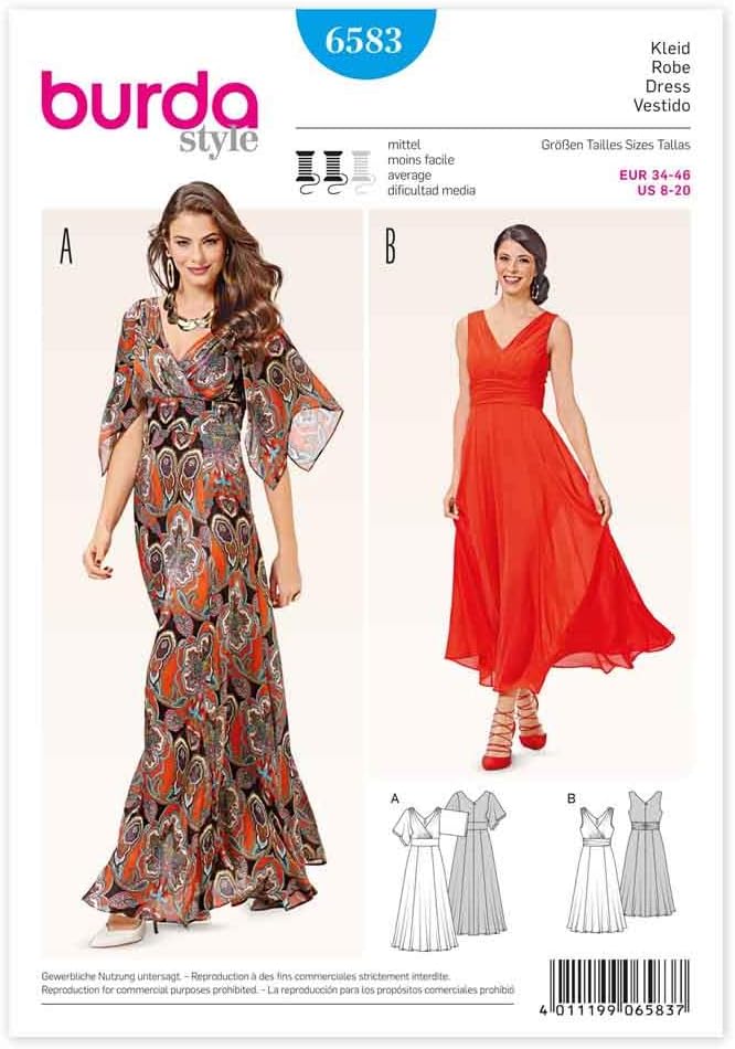 burdastyle Sewing Pattern B6583 Misses' Dress
