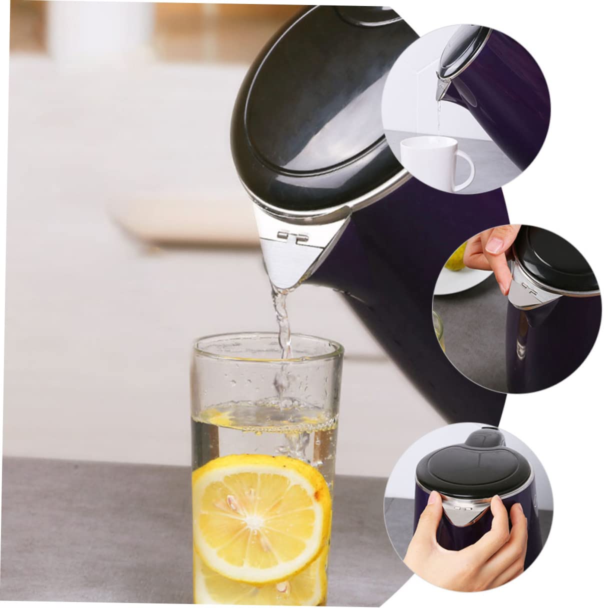 Yardwe 2pcs Kettle Cover Glass Kettle Spout Covers for Electric Kettle Water Kettle Spout Cover Kettle Spout Parts Kettles Covers Covers for Kettle Hot Kettle Supplies