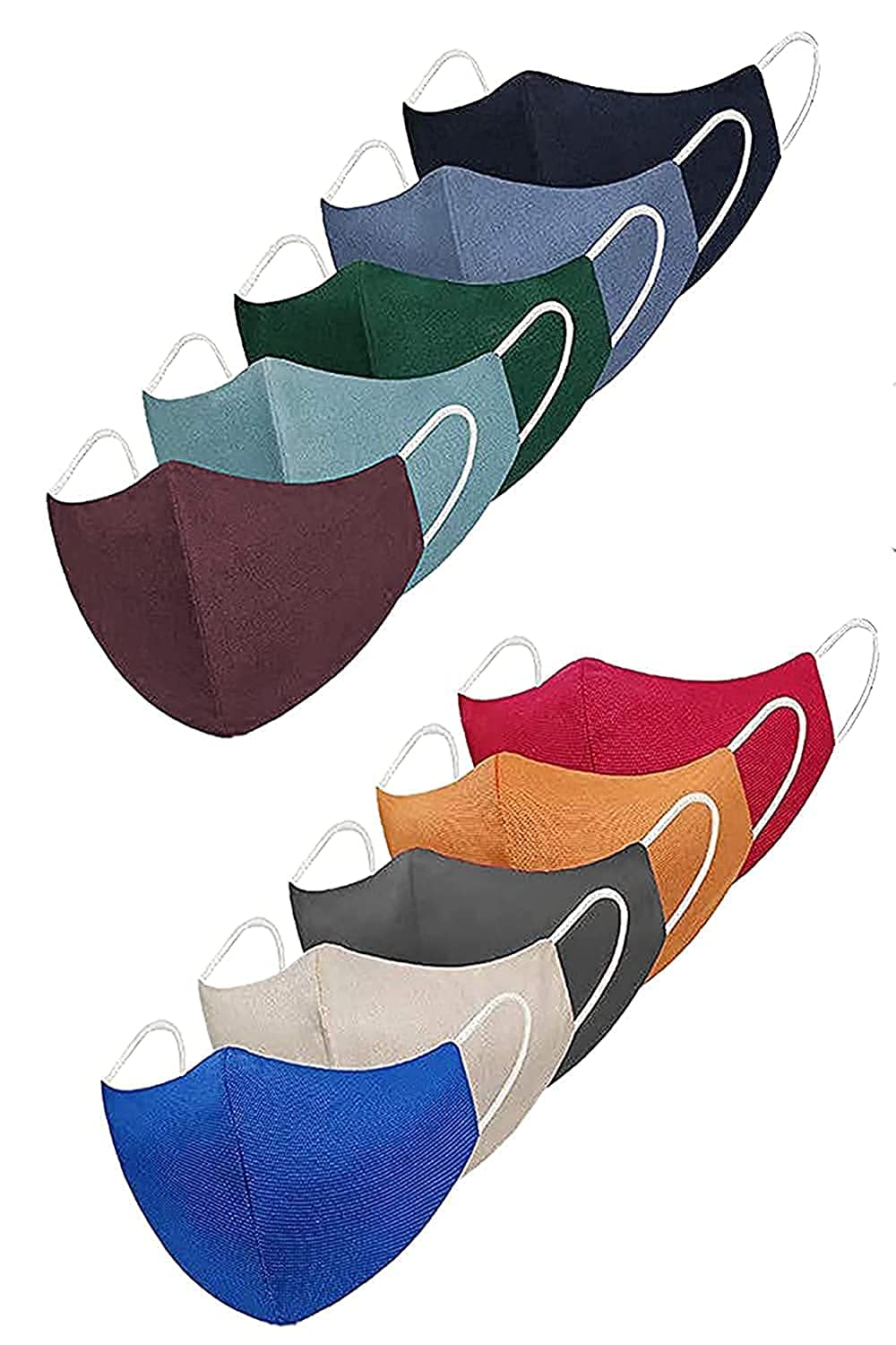 pamirate Mask reusable washable Pack of 12 Pure cotton mask, mask for men women kids, Washable Fabric, Multicolor (B096KZG2XH) Amazon Price History, Amazon Price Tracker