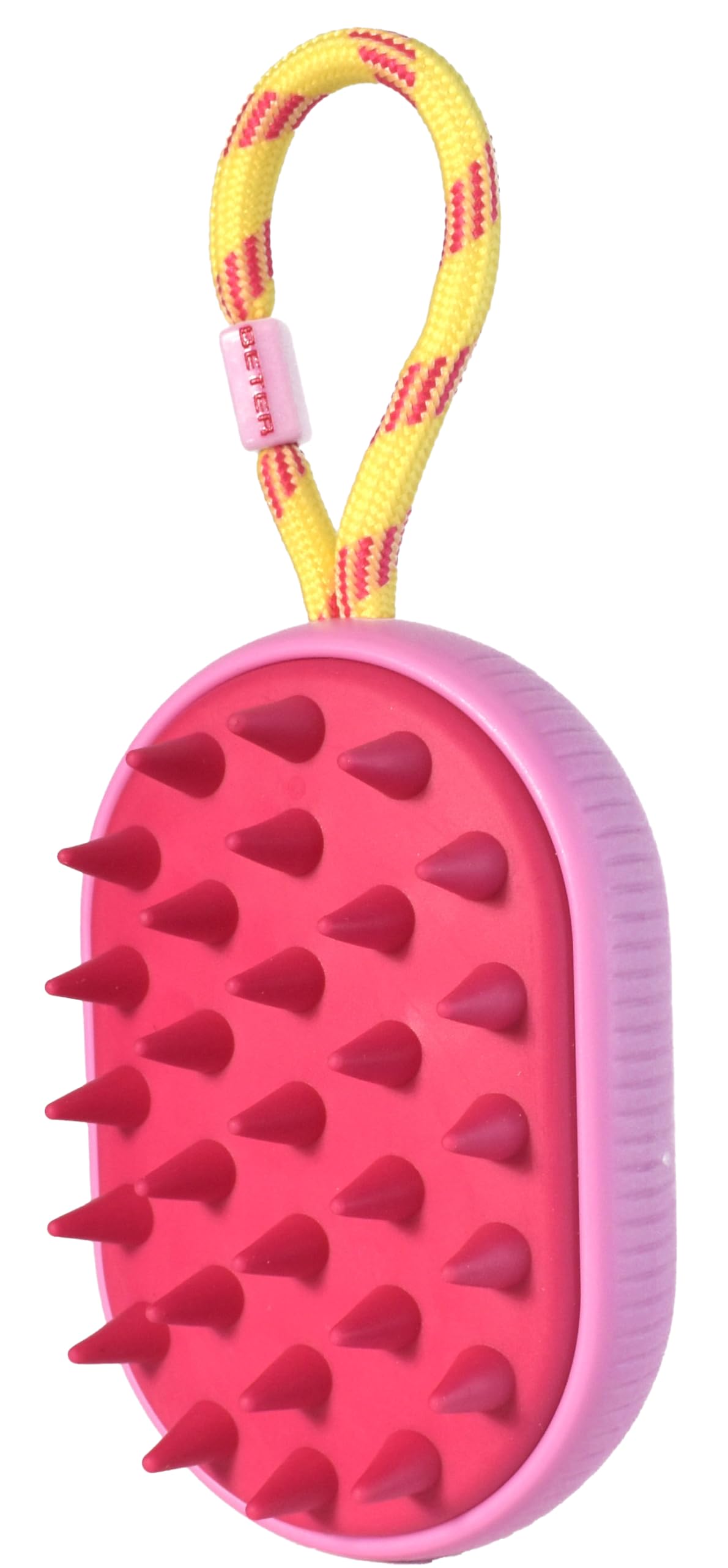 Beter - Scalp Massaging Brush On The Go - Ideal for Exfoliation, Hair scrub, Scalp Massager, Deep Cleansing, Scalp brush, Silicone scalp massager, Ideal for Travel, Recycled Plastic, Shampoo brush