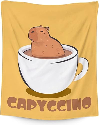 Lindas mantas de regalo, 40 x 50 pulgadas, mantas de café de dibujos animados para niñas y niños, mantas de franela de felpa suave y cálida para
