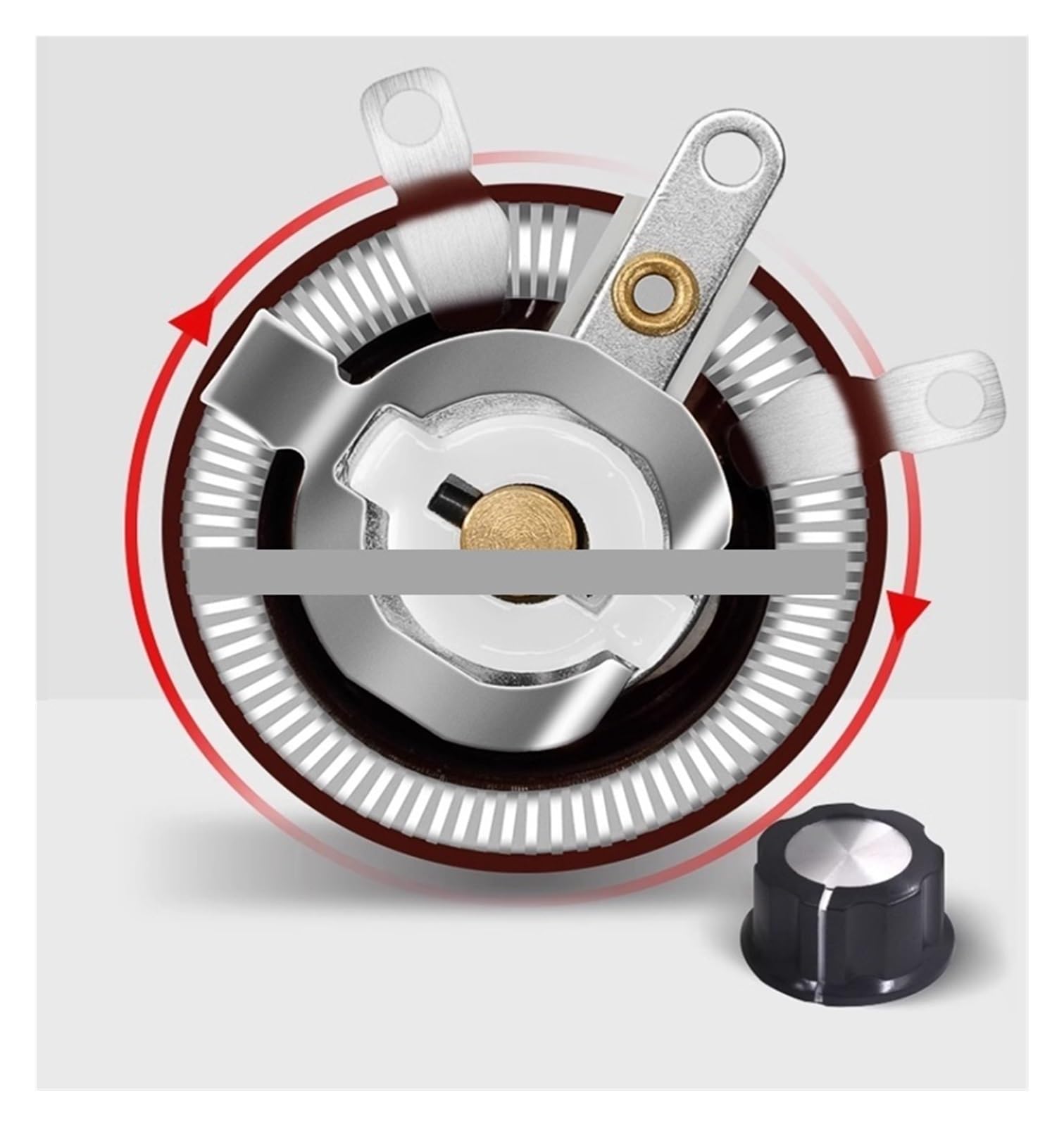 Resistencia ajustable con reóstato cerámico Reóstato deslizante de resistencia ajustable de disco variable de alta potencia BC1 25W 50W 100W(100W,4.7K)
