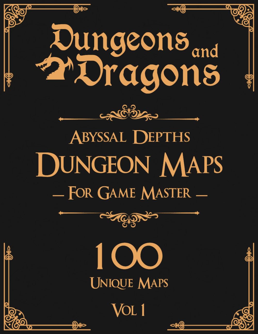 Dungeons and Dragons Abyssal Depths Dungeon Maps for Game Masters Vol 1: 100 Unique Dark Maps and Stories for TTRPGs