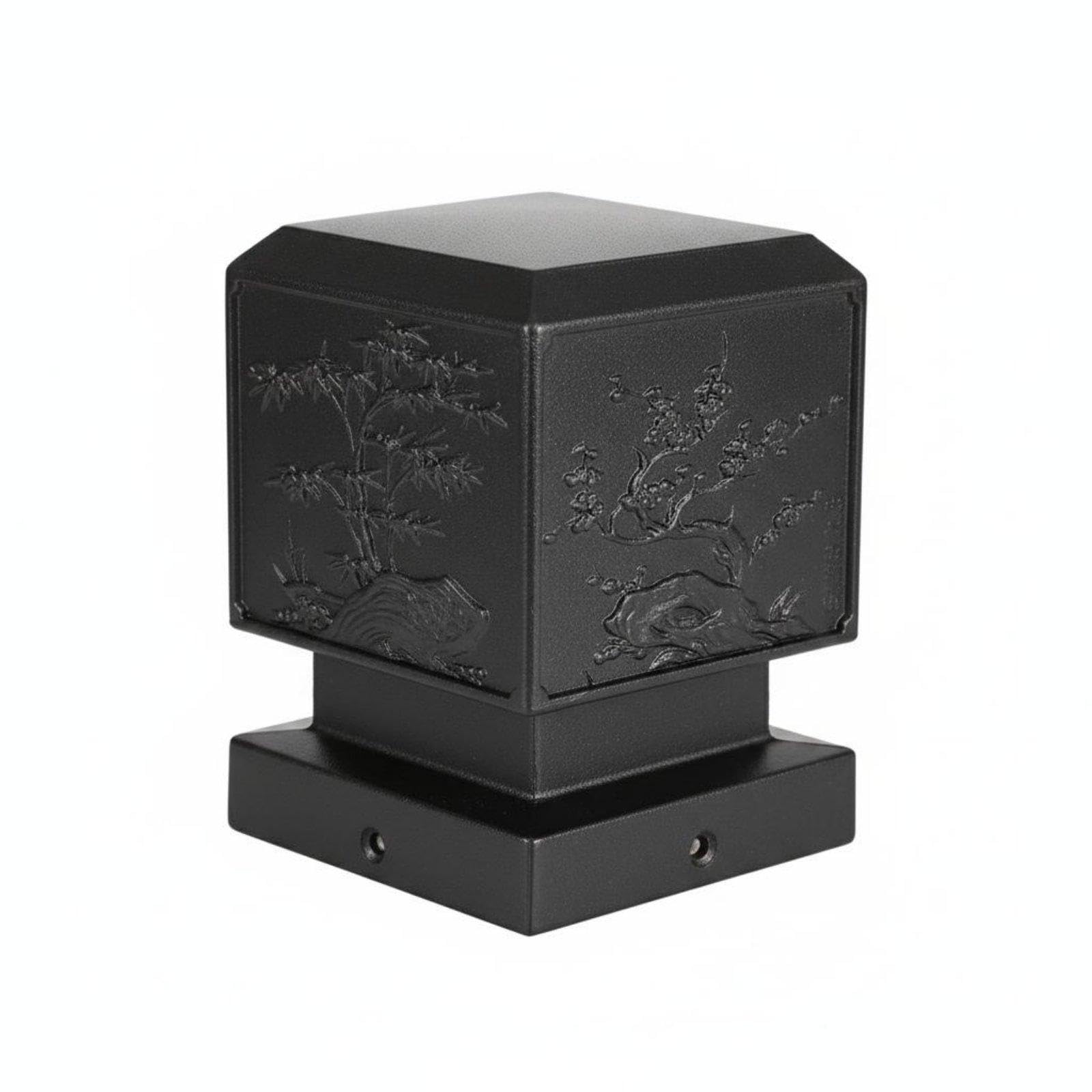 Pillar Cap Aluminum Pillar Cap Low Maintenance Square Pillar Top Cover for Courtyard, Garden Black Four Gentlemen|Home & Garden|Yard Garden & Outdoor Living|Outdoor Lighting-image-7