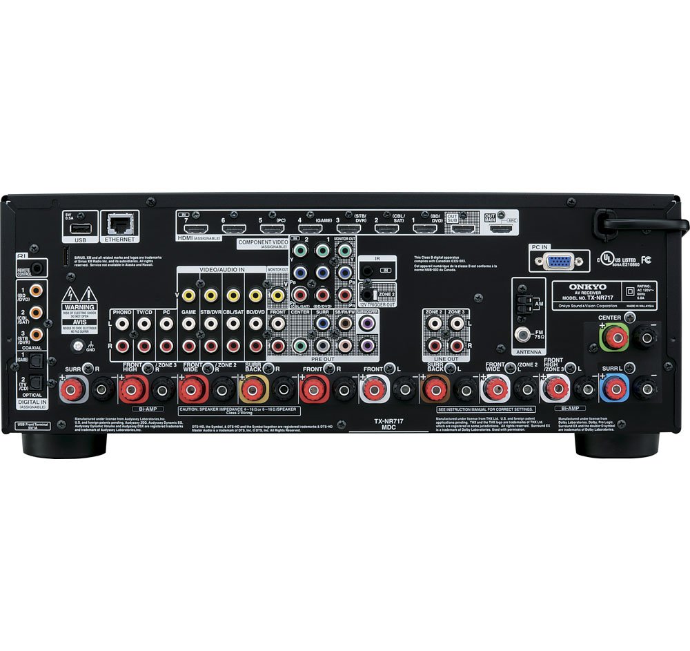 ONKYO AVアンプ TX-NR717 Onkyo Receptor A/V de rede TX-NR717 7.2 canais (descontinuado pelo