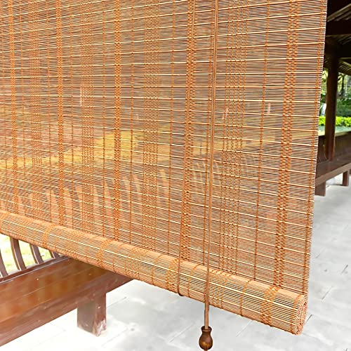 pingping1991 Retro Persiana Enrollable de bambú Natural Cortinas Privacidad Protección Estores para Ventana Tipo Gancho para Ventana/Gazebo/Balcón,Personalizable (80x200cm/32x79in) Cover